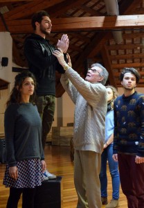 Alberto Terrani con gli allievi dell'Accademia Palcoscenico